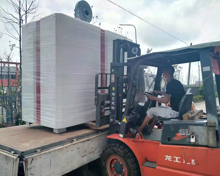 定制有機(jī)熱載體模溫機(jī)發(fā)貨實(shí)拍_測試合格發(fā)往湖南株洲